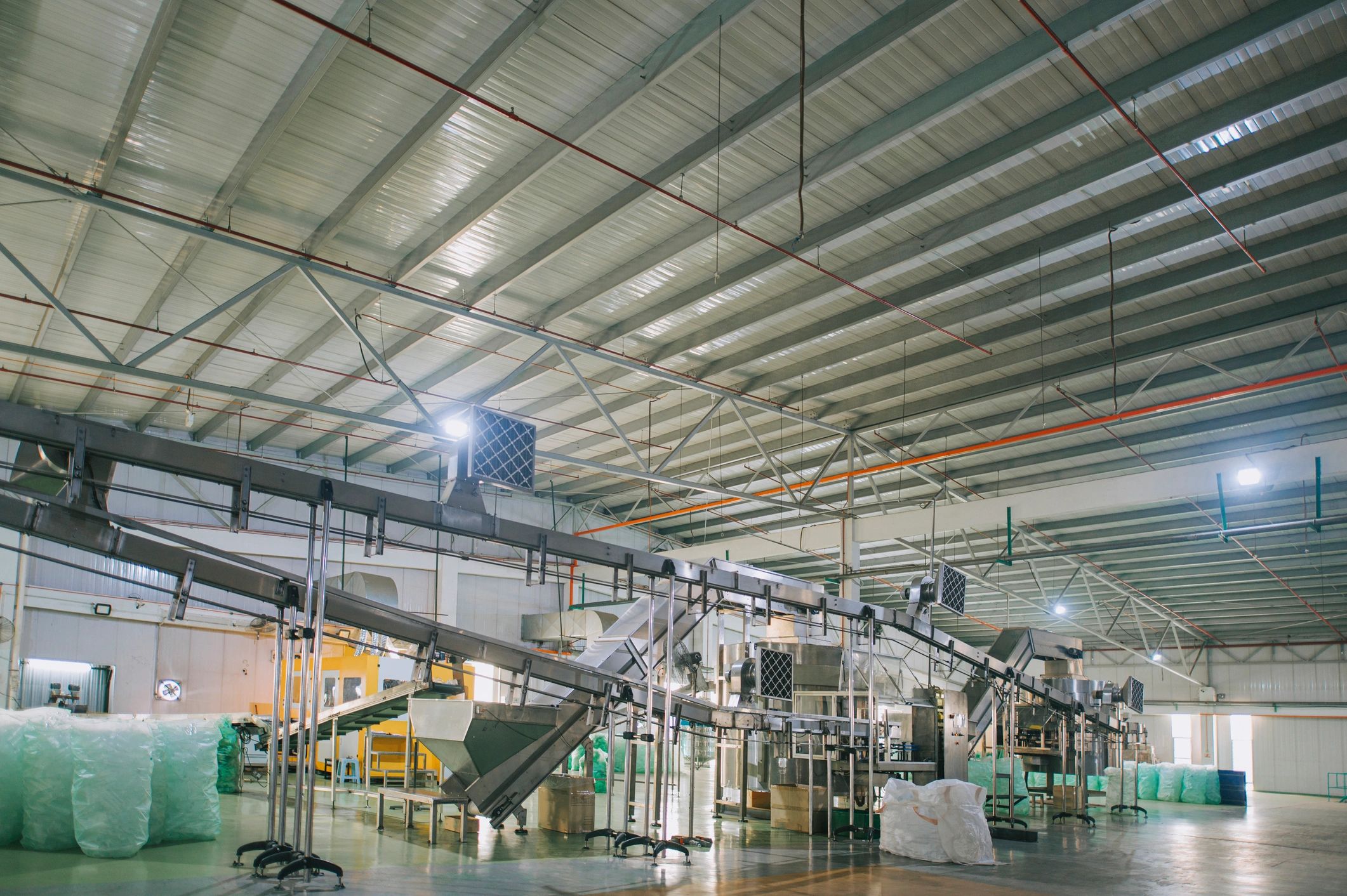 Connected production line in a manufacturing facility